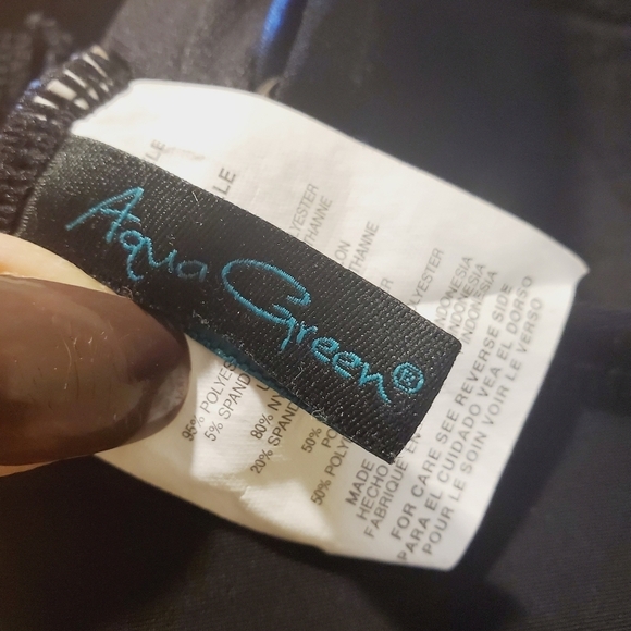 Aqua Green Vintage one piece swimmer size M - Picture 10 of 12